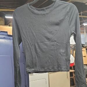 Victoria's Secret Charcoal Long Sleeve Top